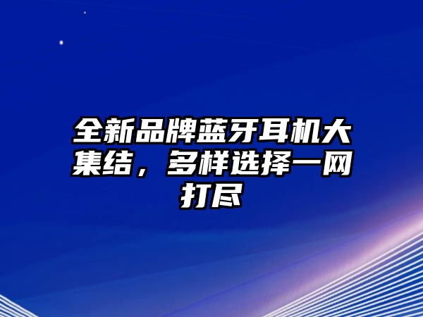 全新品牌藍(lán)牙耳機大集結(jié)，多樣選擇一網(wǎng)打盡